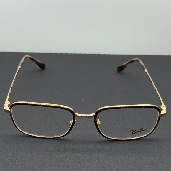 Ray Ban Eyeglasses Frame RB6495 2945 Havana on Gold 54-19-145 RX Able with Case - Picture 2 of 13